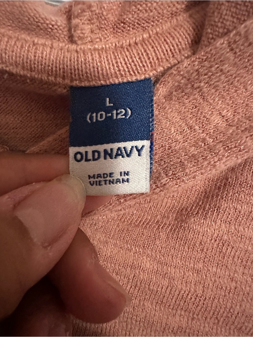 Old Navy Cropped Hoodie in Rust-Brown - Picture 2 of 3